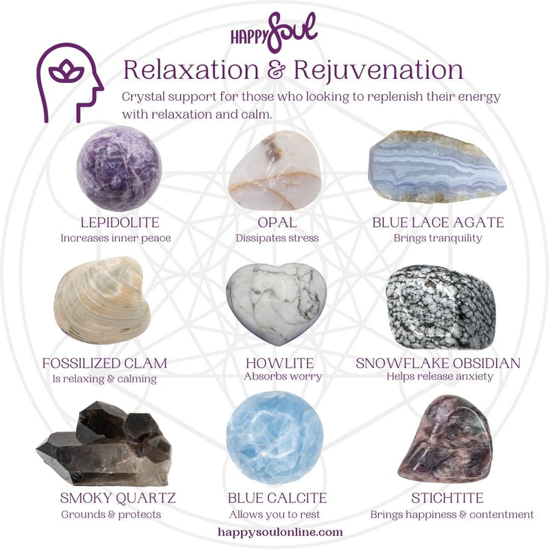 9 Crystals For Relaxation & Rejuvenation – Happy Soul Online