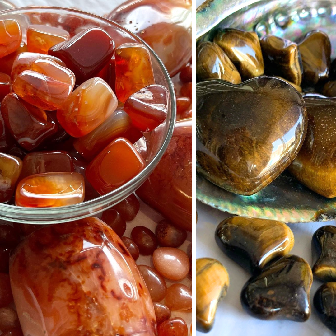 Crystal Pairing: Tiger's Eye & Carnelian 🐅🔥