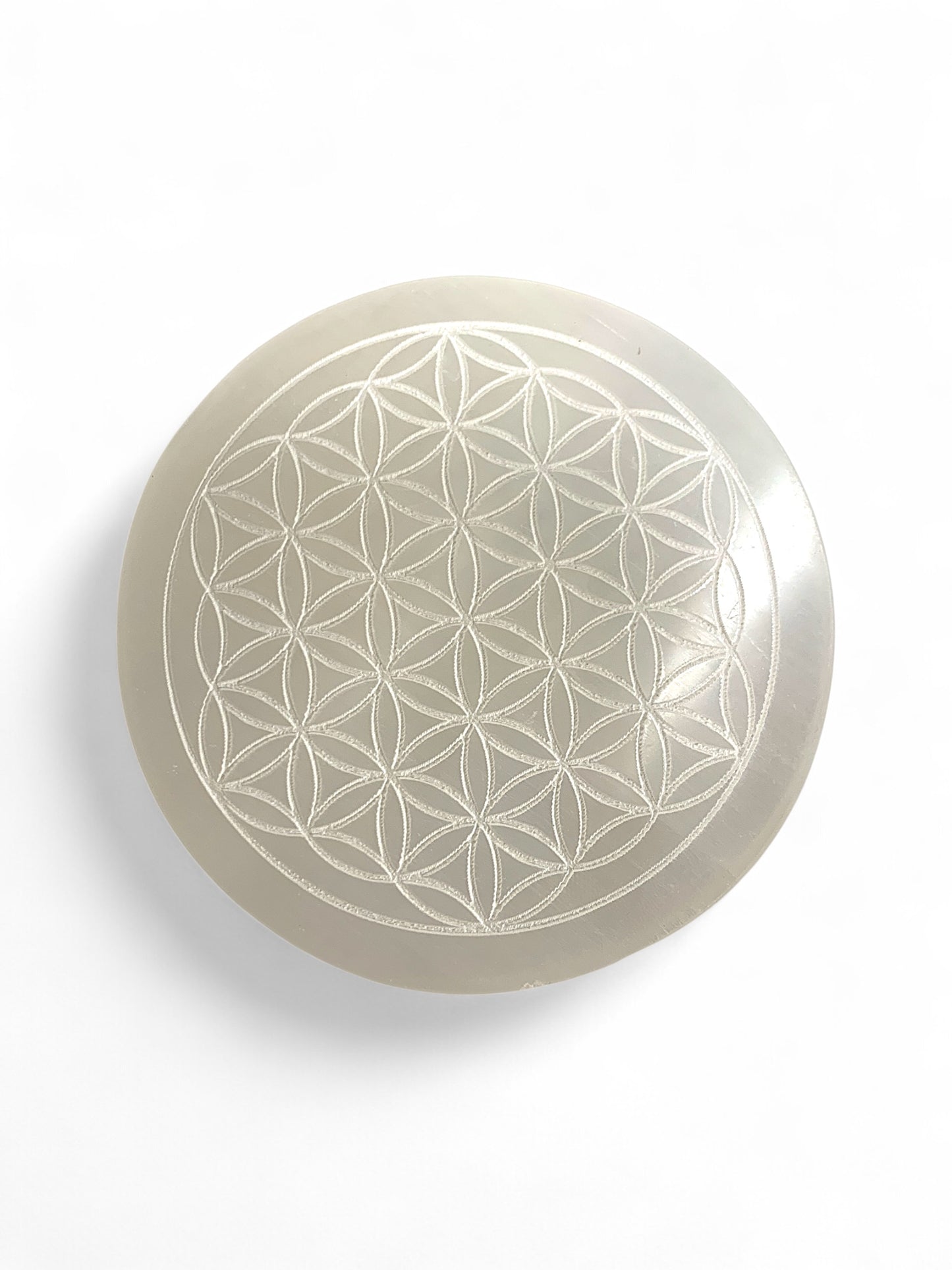 Selenite Charging Plate Tree of Life $30