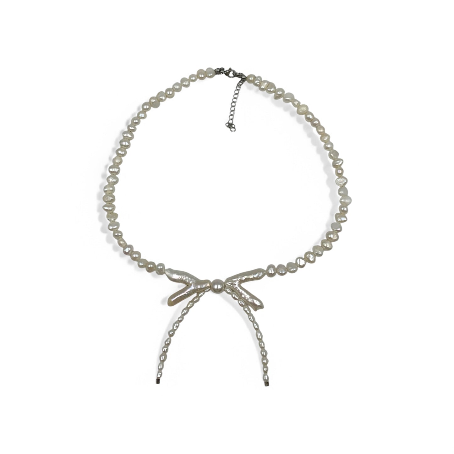 Necklace - Pearl Bow $111