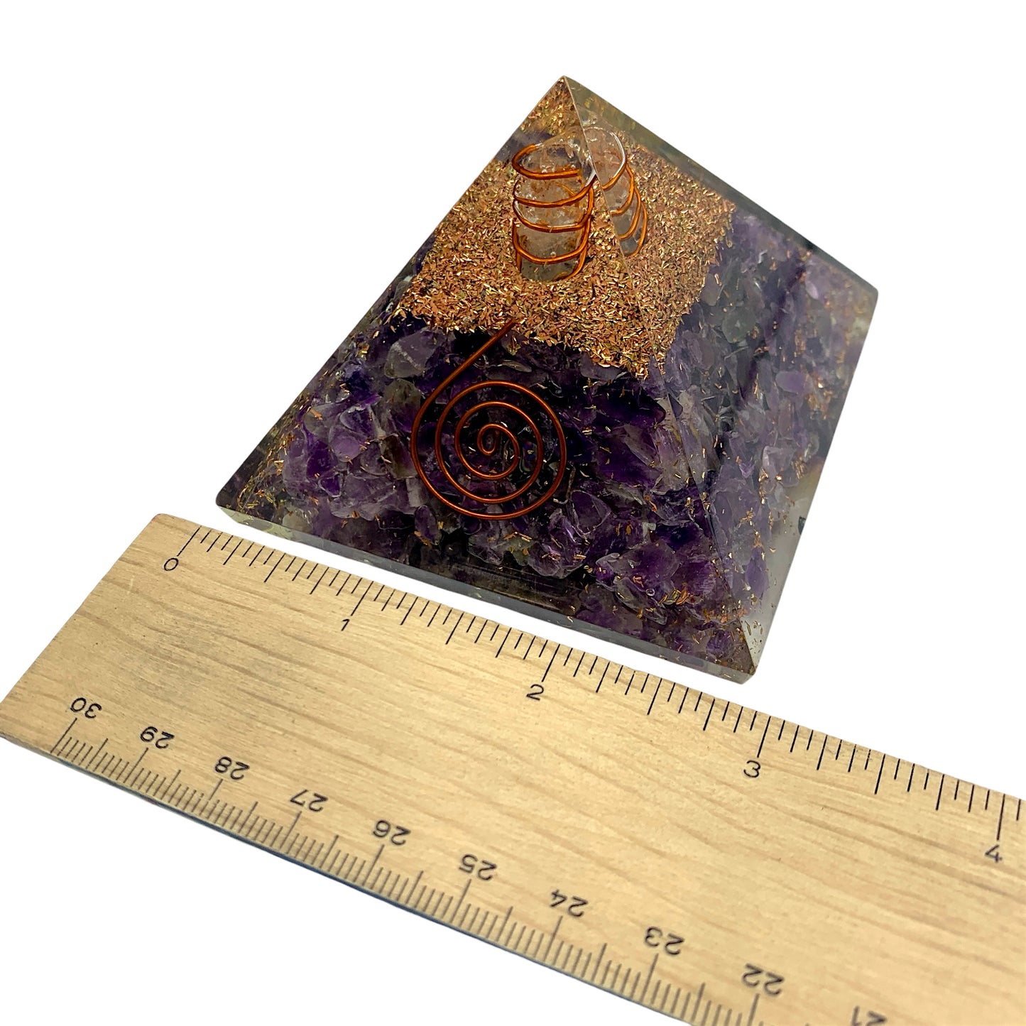 Orgonite - Amethyst Pyramid $40