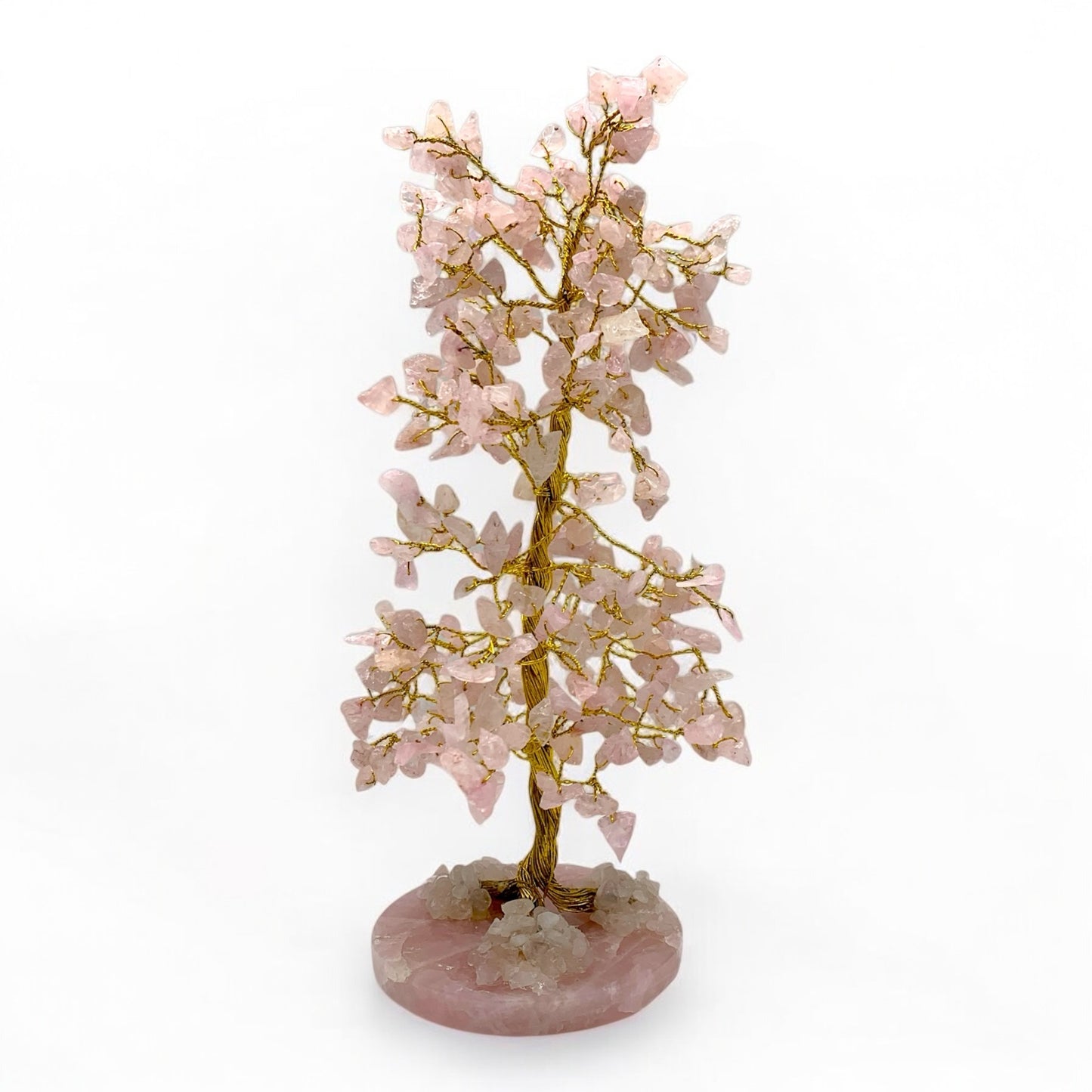 Gemstone Tree - Rose Quartz with Rose Quartz Base $55