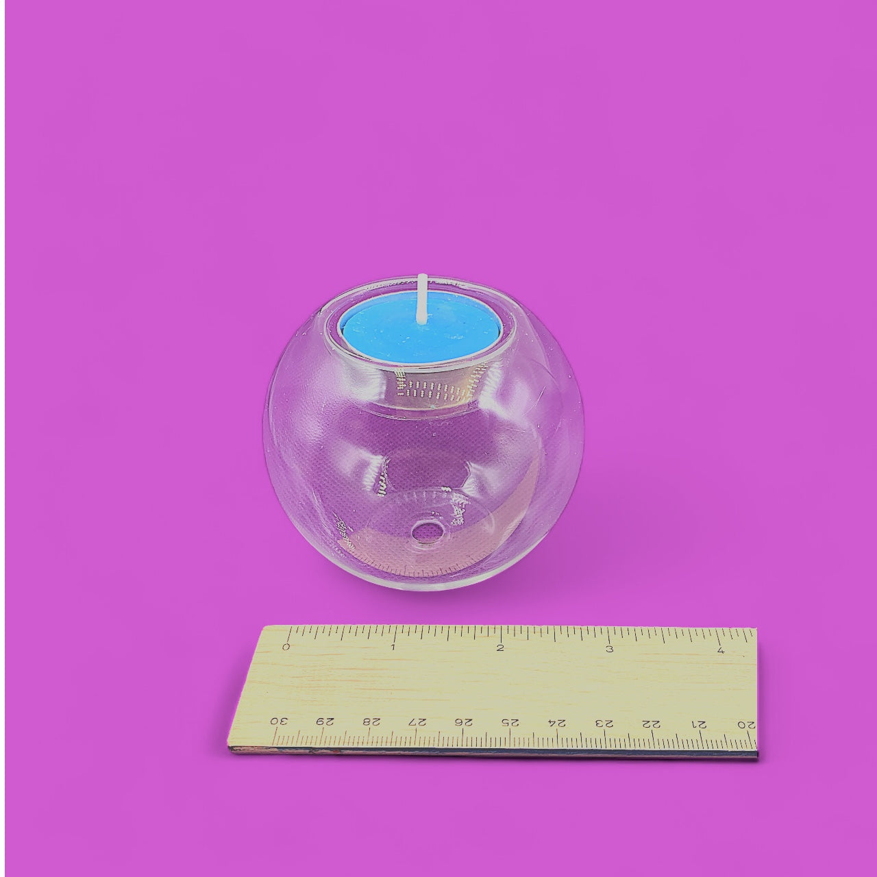 Candle Holder  -  Glass $15