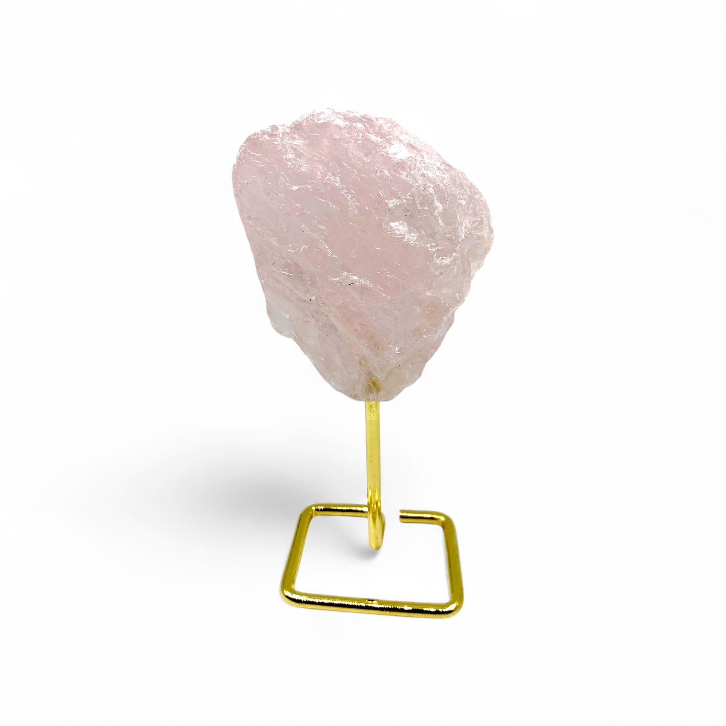 Rose Quartz Raw on Stand $45