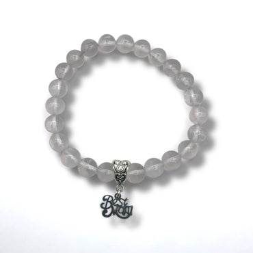 Bracelet - Mother's Day Rose Quartz 8mm with Charm