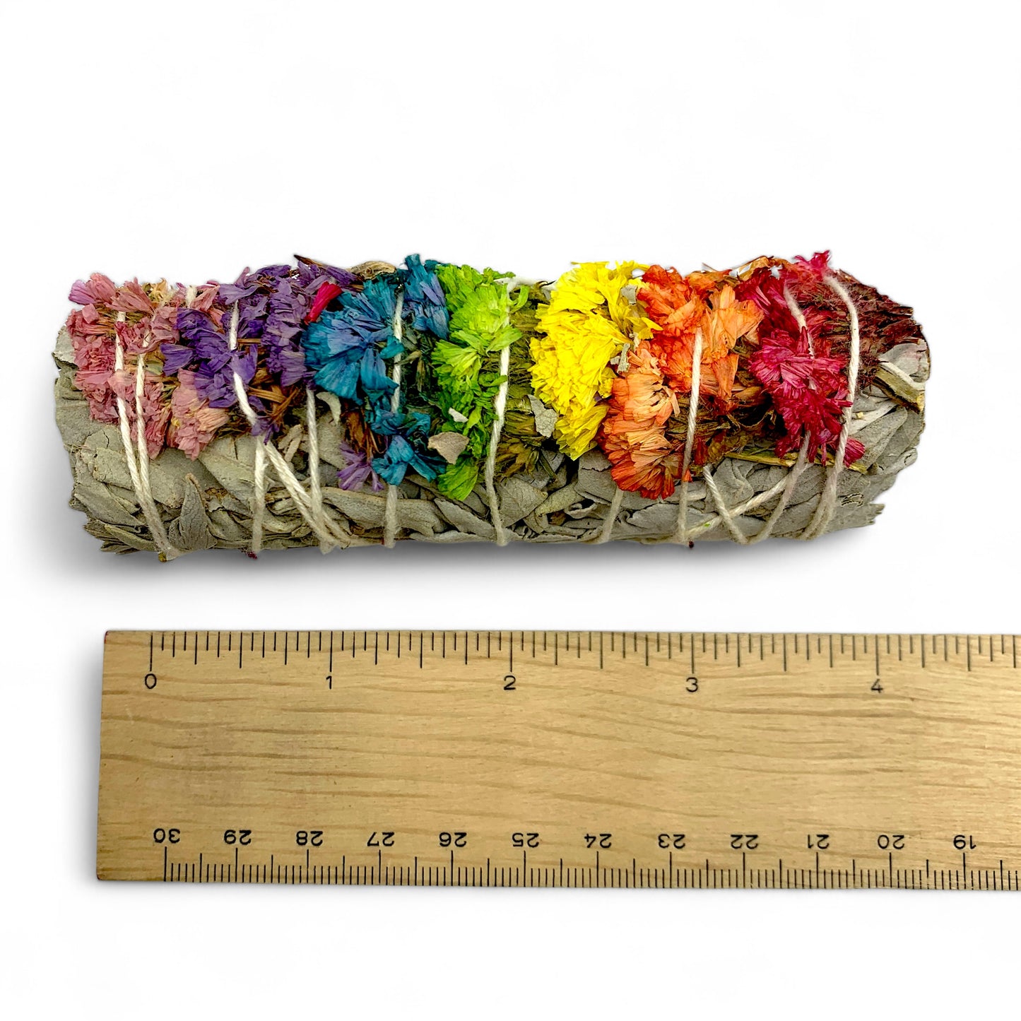 White Sage & Rainbow Flowers $12