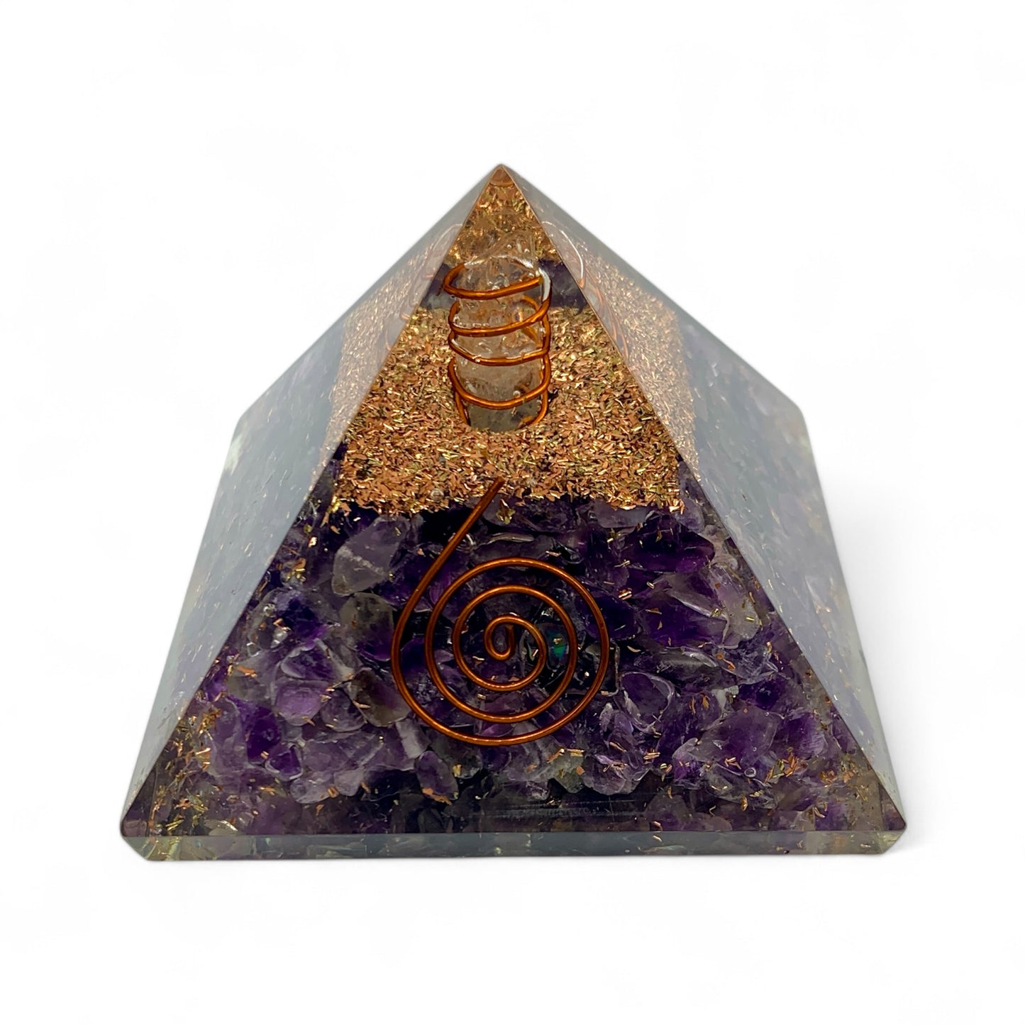 Orgonite - Amethyst Pyramid $40