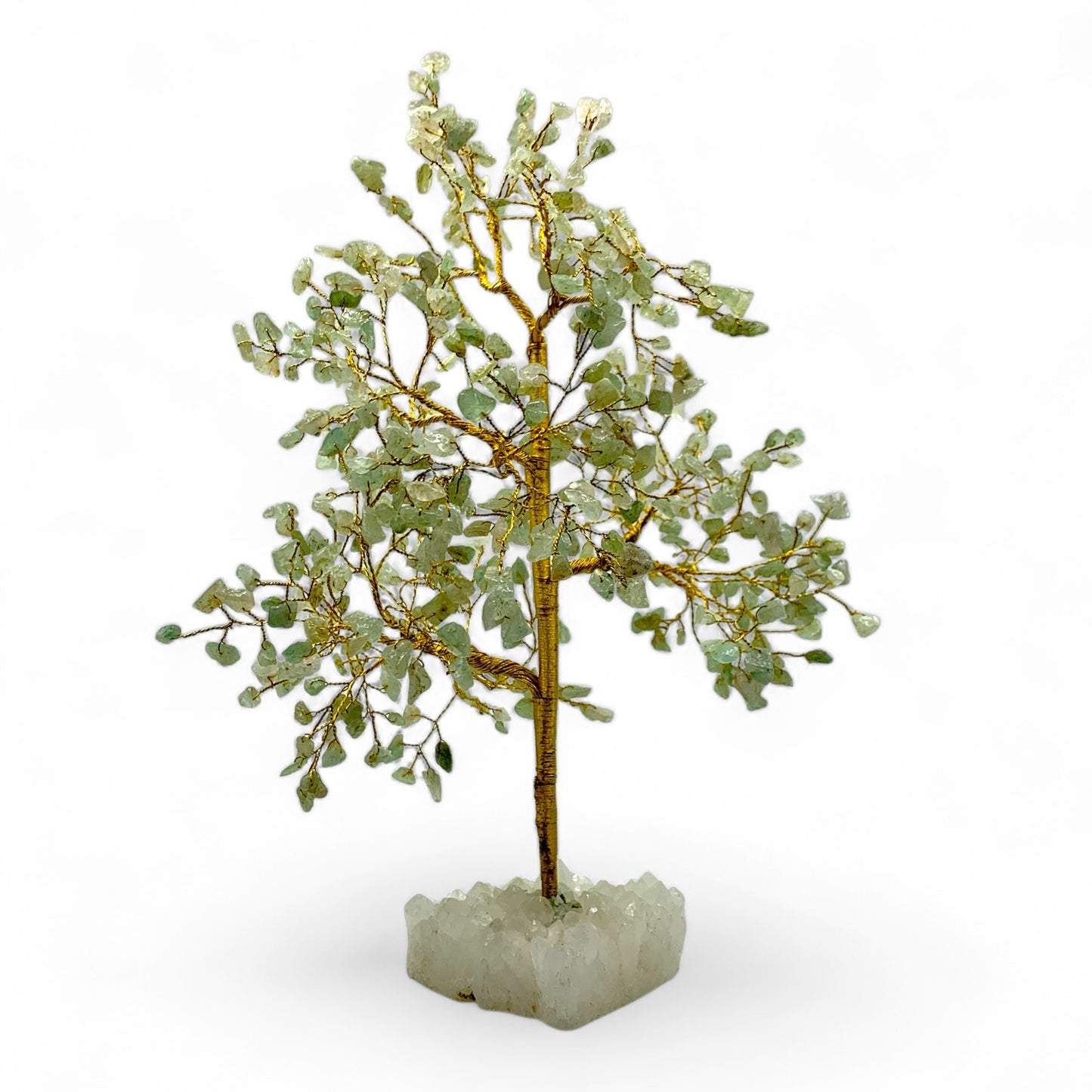 Green Aventurine - Gemstone Tree Clear Quartz Base $100
