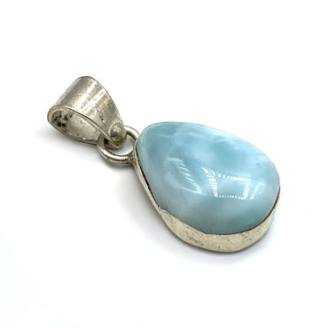 Necklace - Larimar Teardrop $40