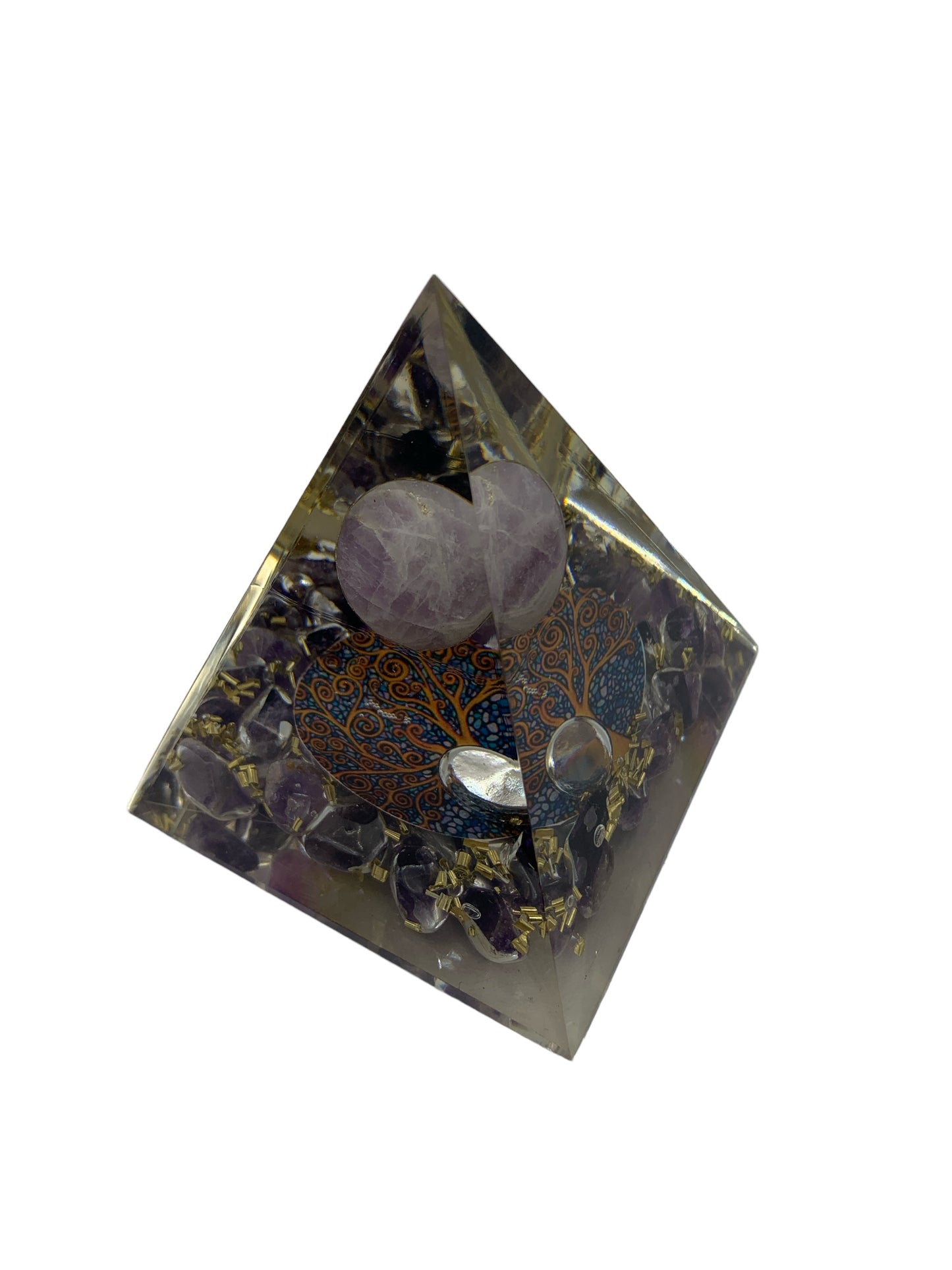 Orgonite - Amethyst Pyramid $50