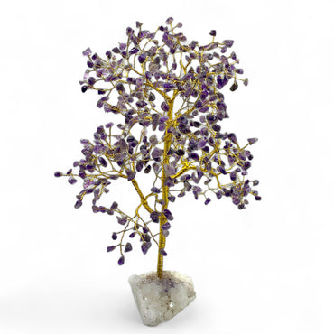Amethyst - Gemstone Tree Clear Quartz Base $100