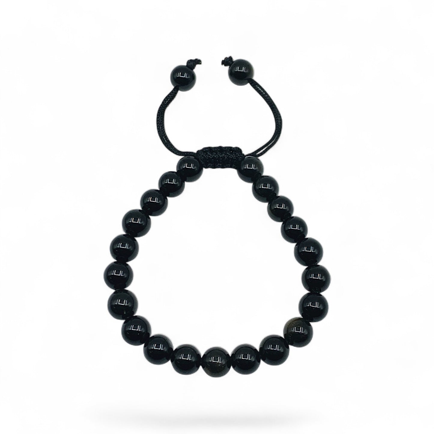 Bracelet - Black Obsidian Slider