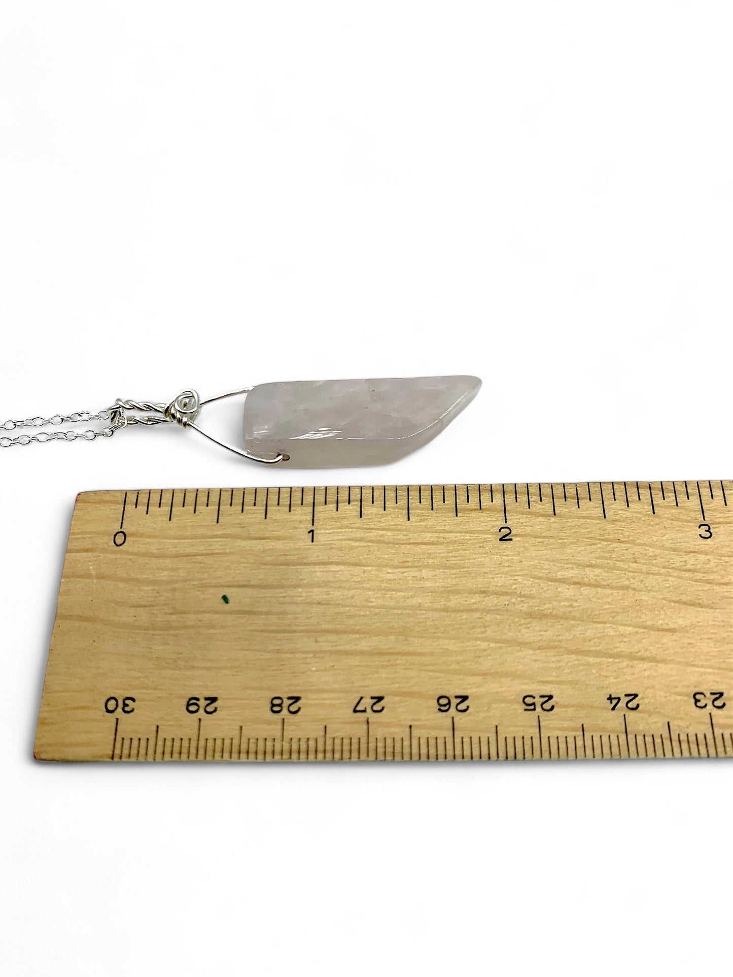 Necklace - Rose Quartz Assorted Slices $30