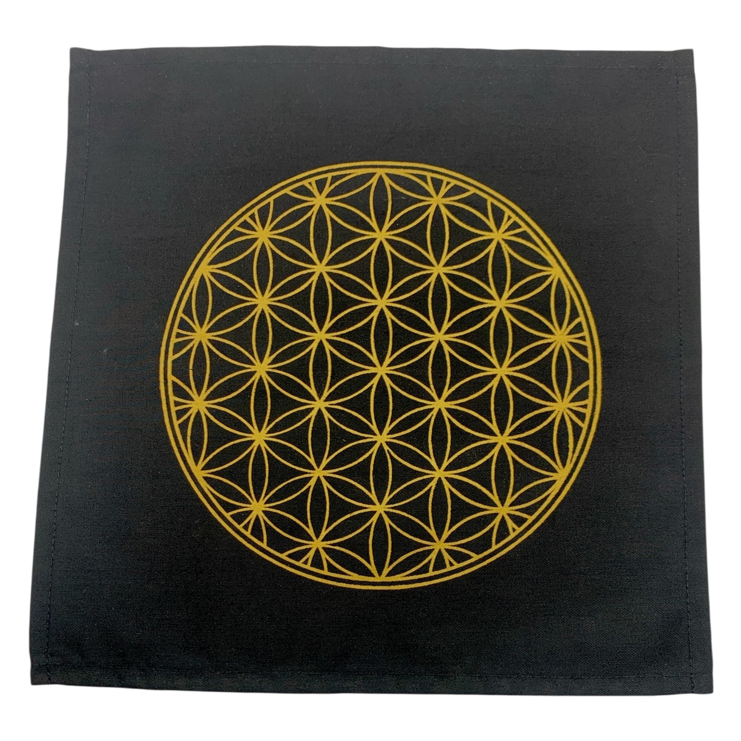 Cloth Flower of Life Grid (Black Cotton)