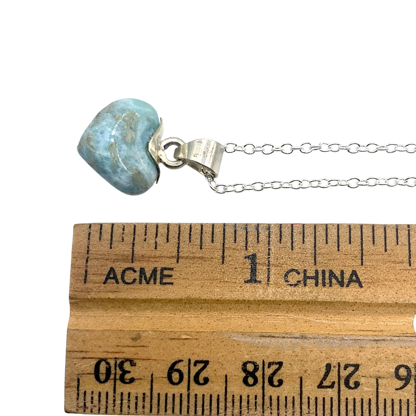 Necklace - Larimar Mini Heart