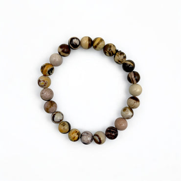 Bracelet - Jasper Earth Wood 8mm