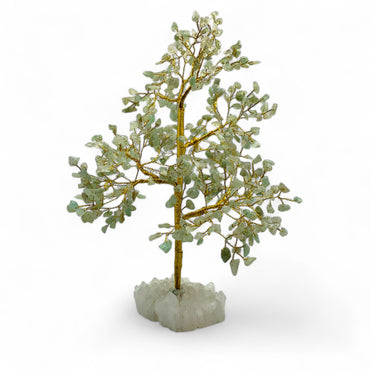 Green Aventurine - Gemstone Tree Clear Quartz Base $100
