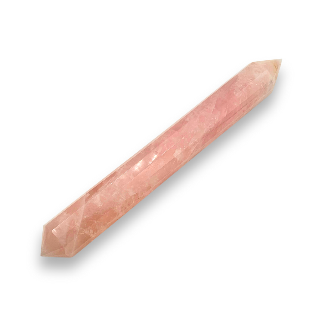 Rose Quartz Custom Cut Wand