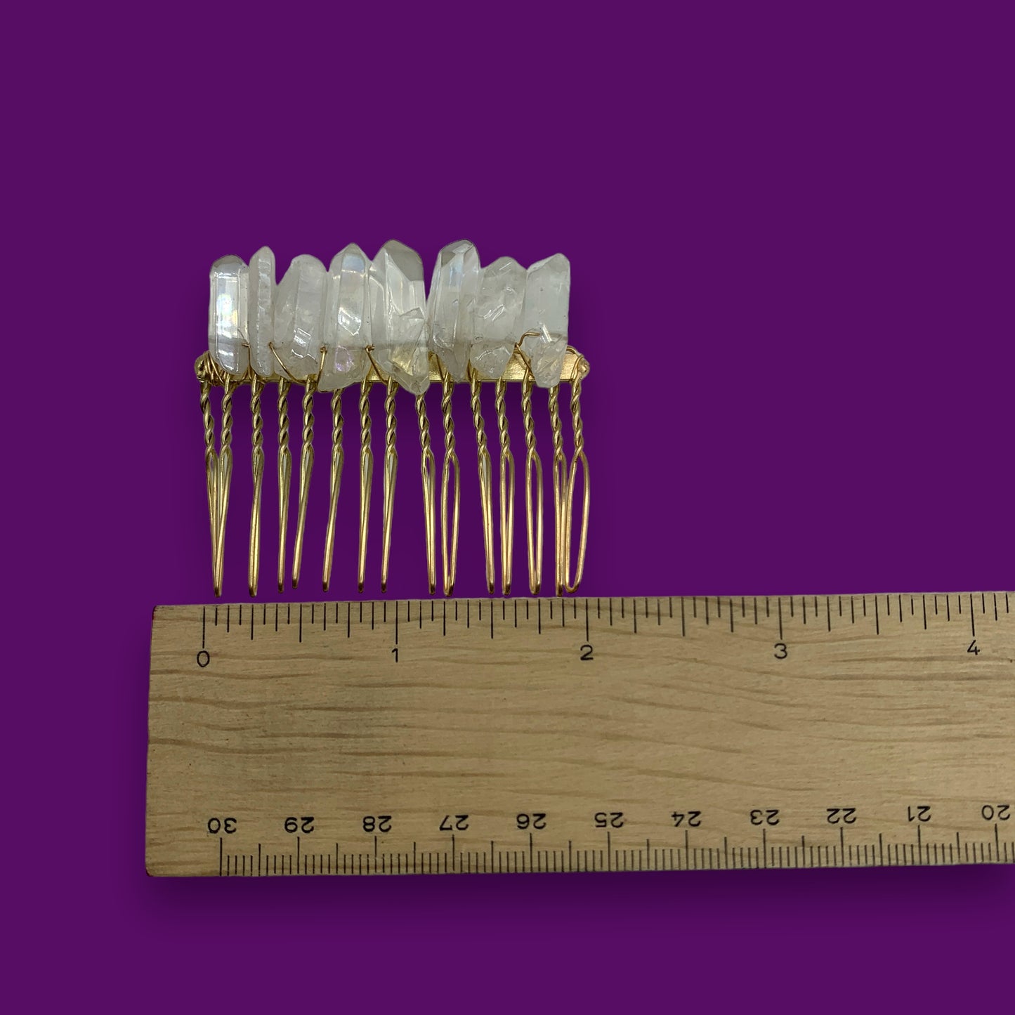 Aura Quartz - Angel Hair Clip $20