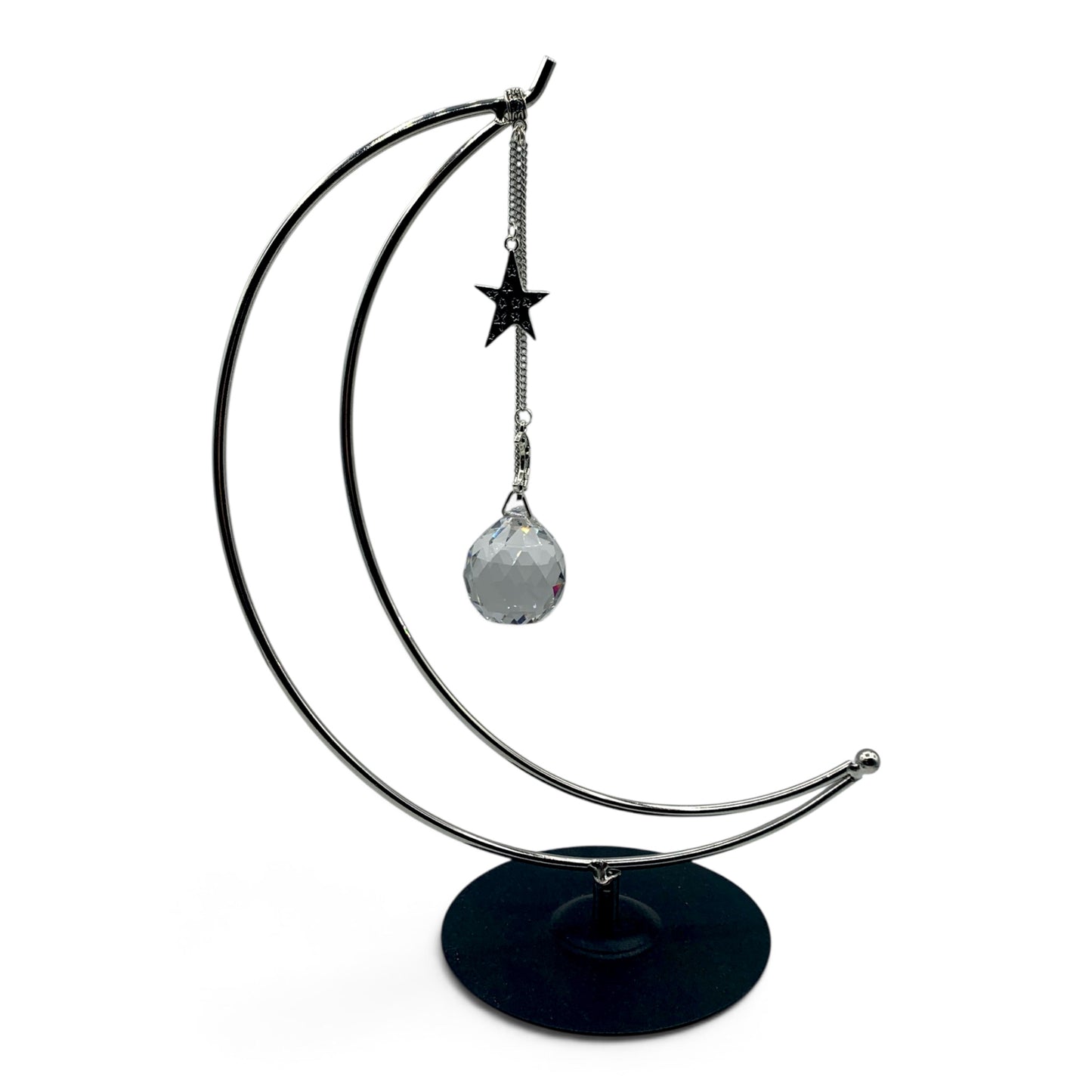 Sun Catcher - Stand with Star & Moon Charms