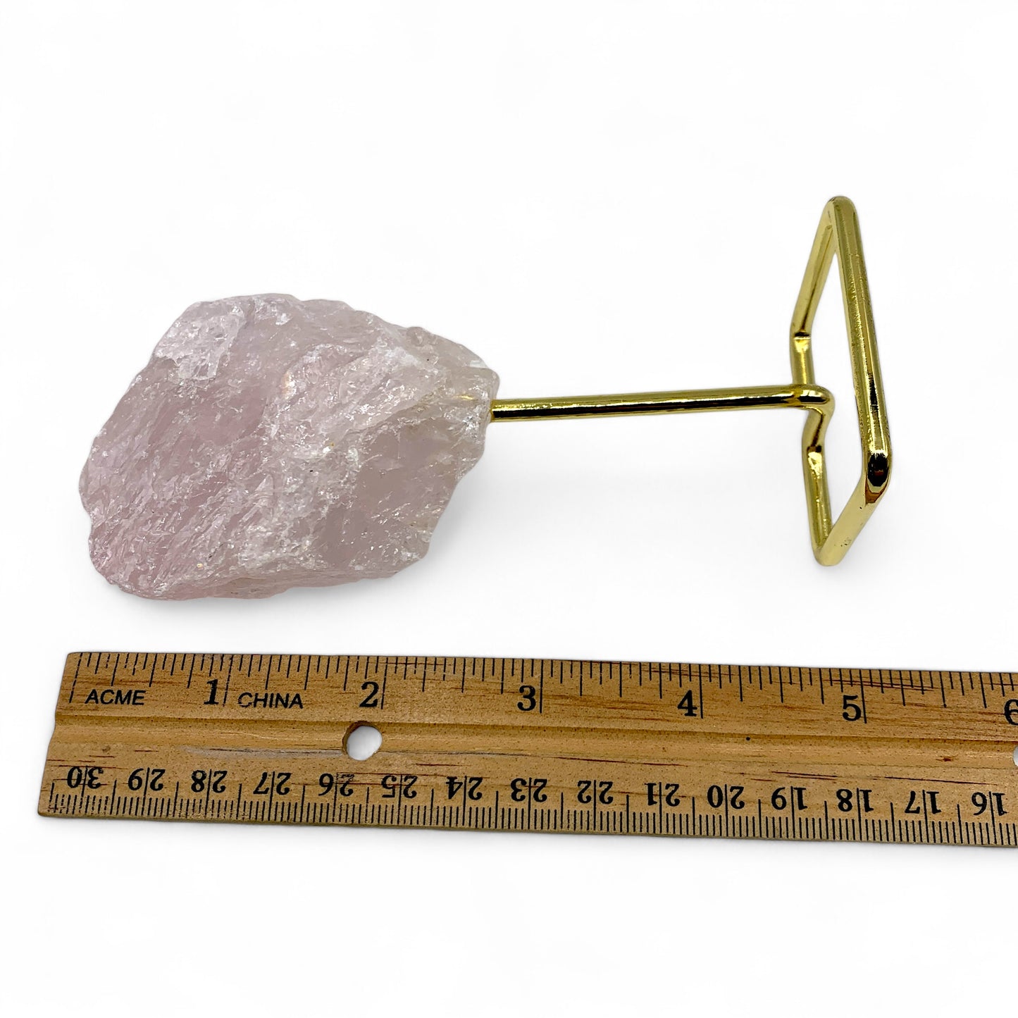Rose Quartz Raw on Stand $45