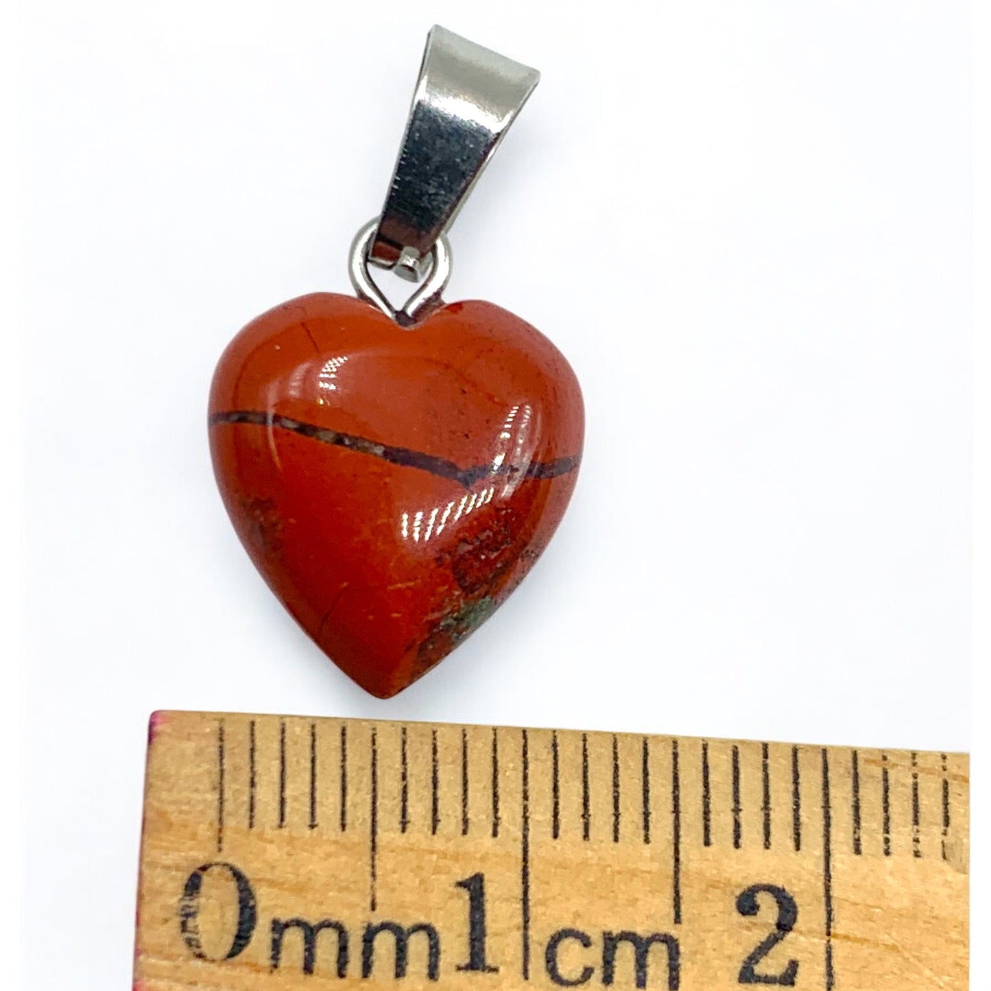 Pendant - Red Jasper Heart $10