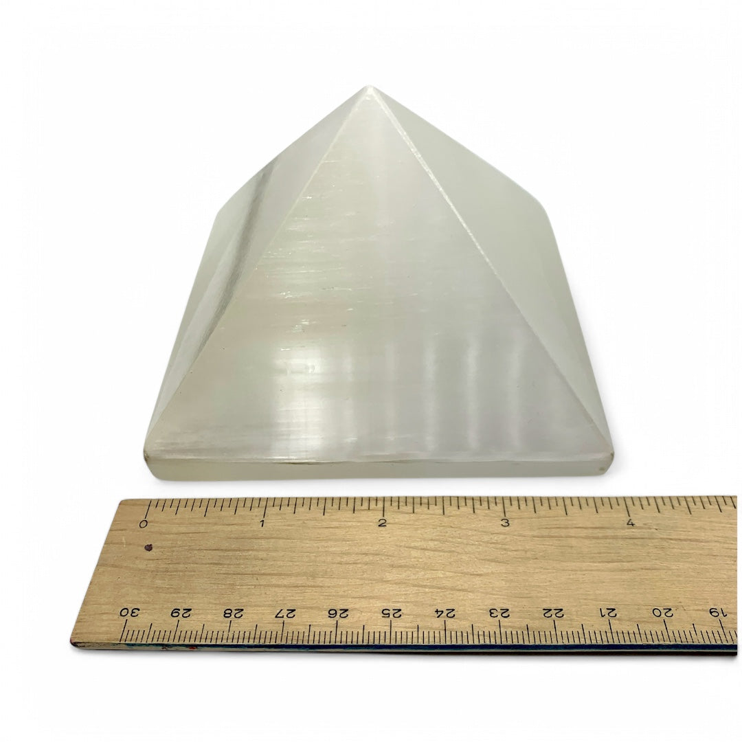 Selenite Pyramid $110