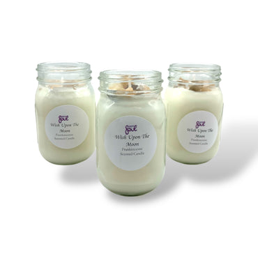 Candle - Wish Upon The Moon -  Frankincense Scented - Soy Candle