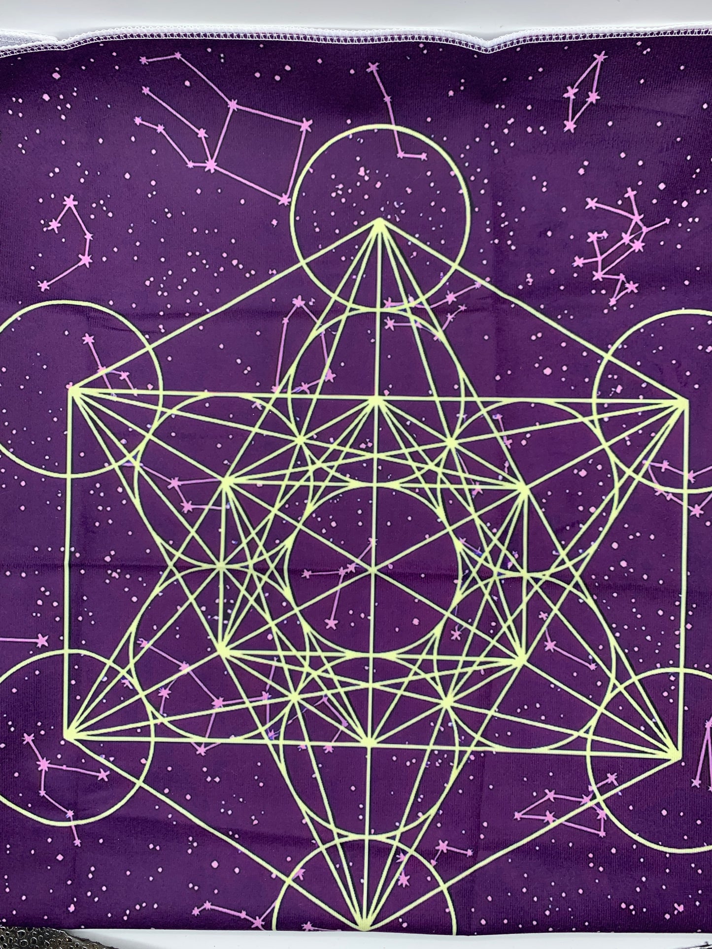 Cloth - Tarot - Purple Metatron’s Cube $20