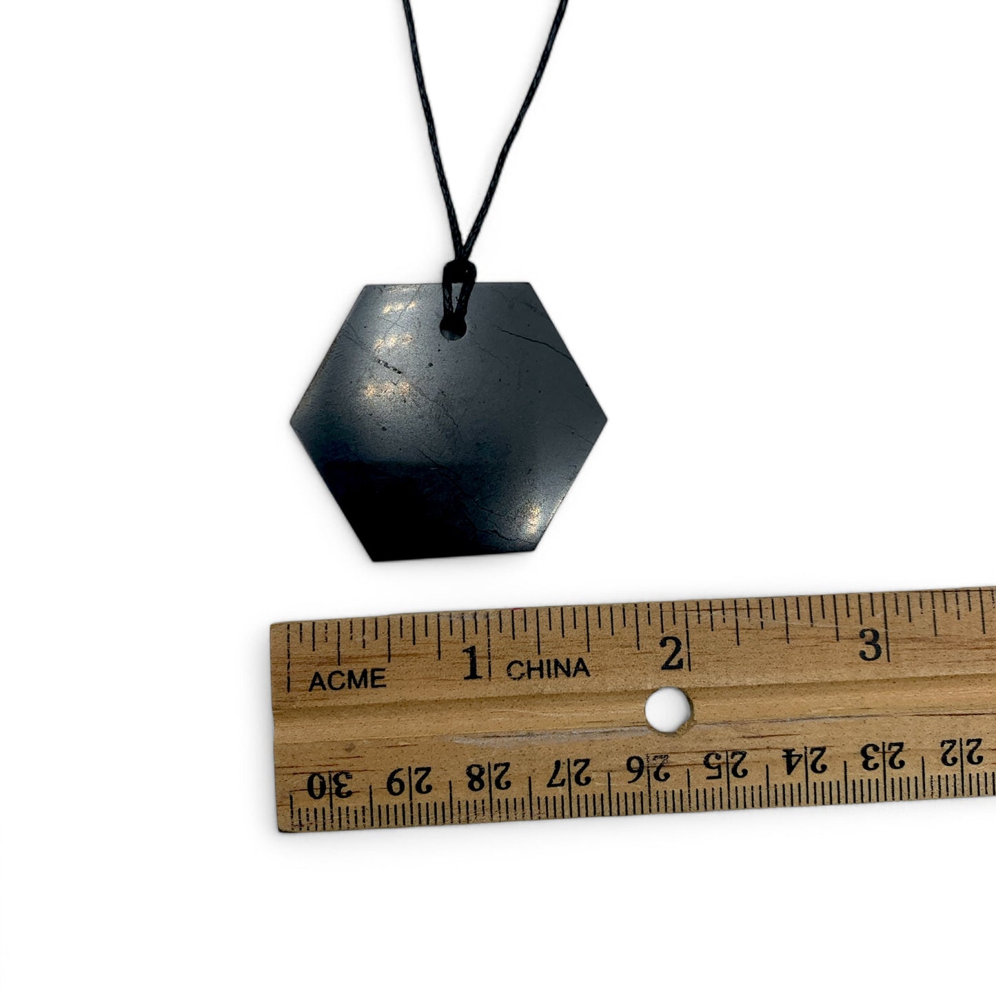Necklace Shungite Hexagon $25