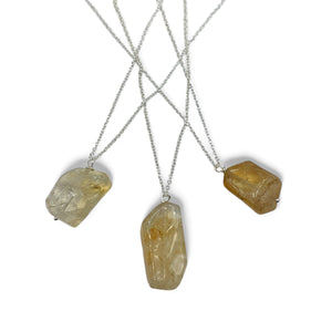 Necklace - Citrine Assorted Shapes