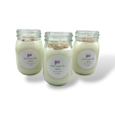 Candle - Wish Upon The Moon - Pine Scented - Soy Candle