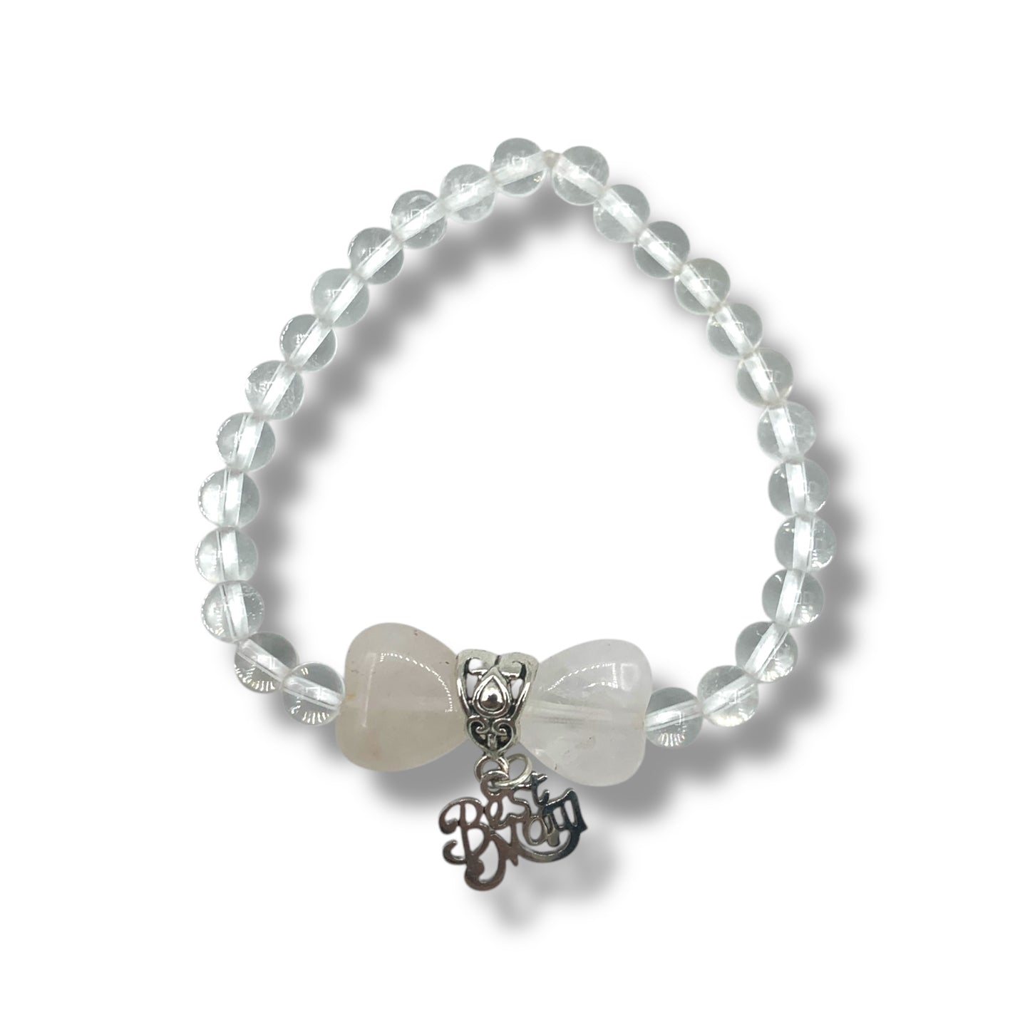 Bracelet - Mother's Day Rose Quartz 8mm with Charm