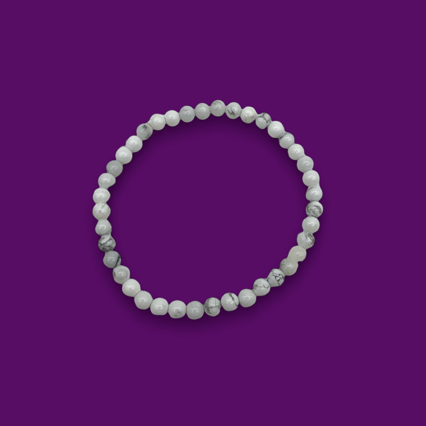 Bracelet - Howlite 4mm