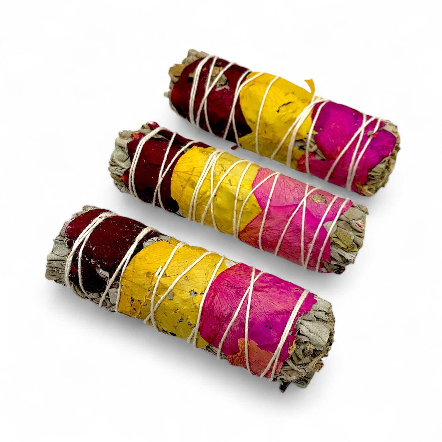 White Sage With Rose Petals $12