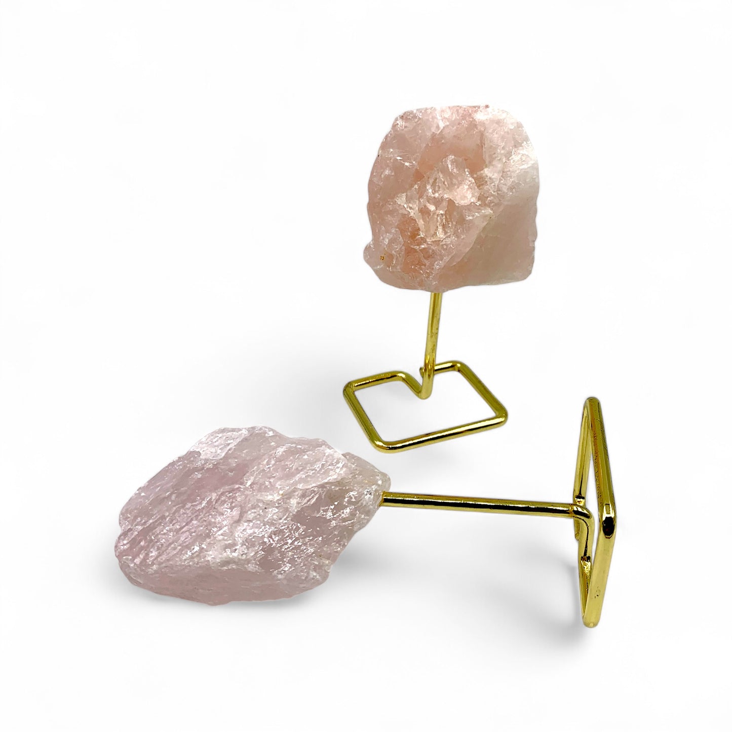 Rose Quartz Raw on Stand $45