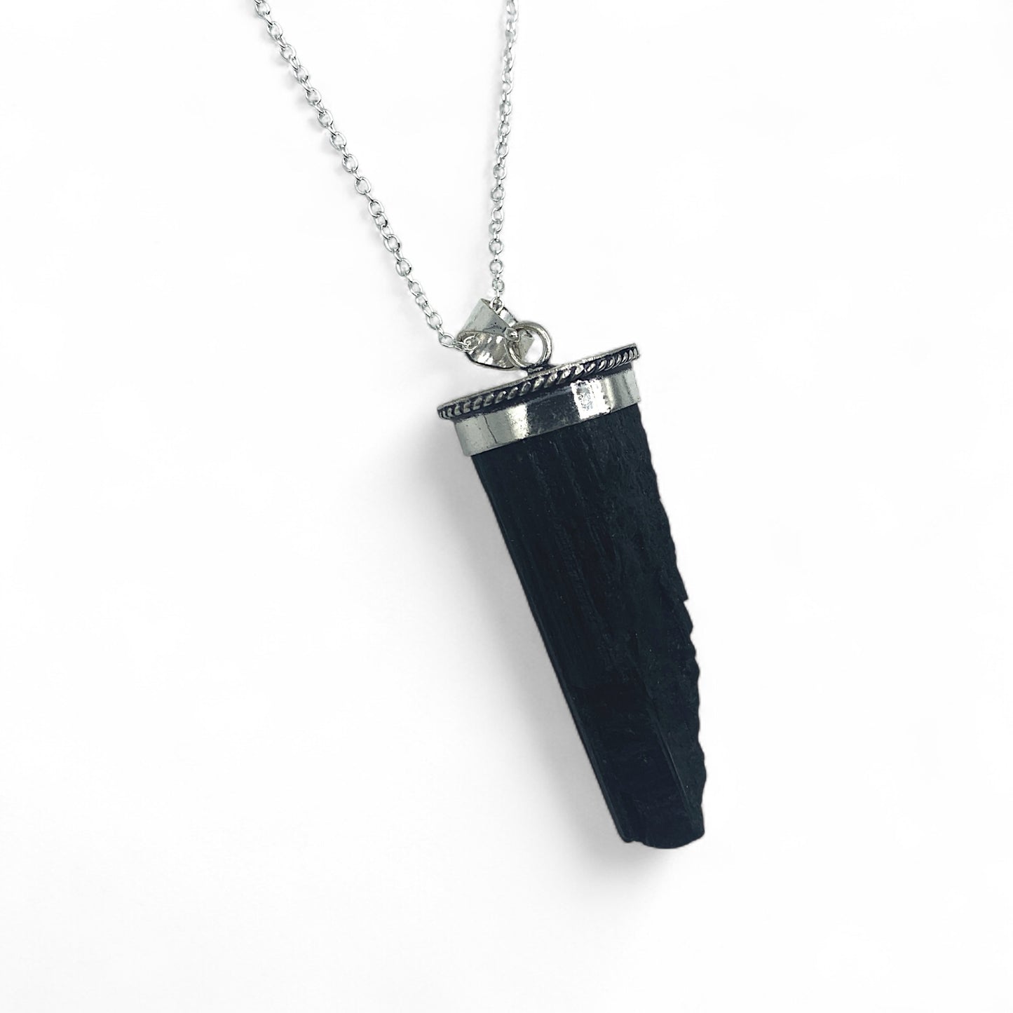 Necklace - Tourmaline Black Raw $40