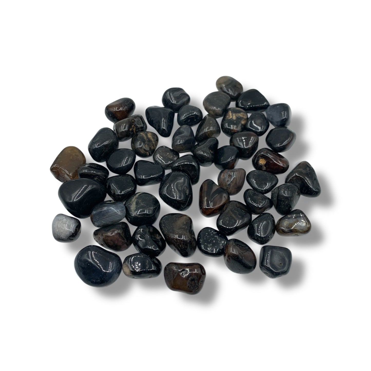 Agate -Black 50 Tumbles Bulk $50
