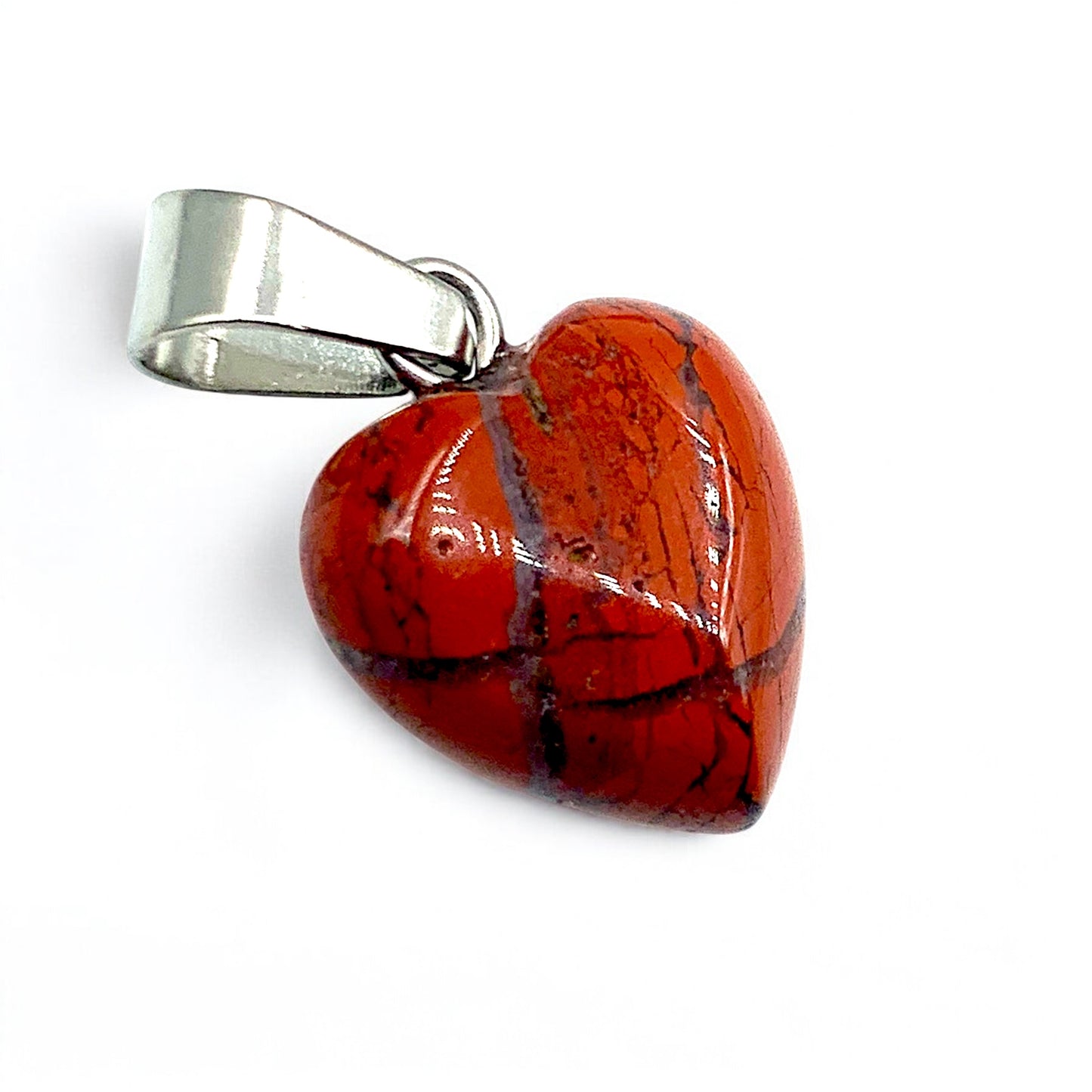 Pendant - Red Jasper Heart $10