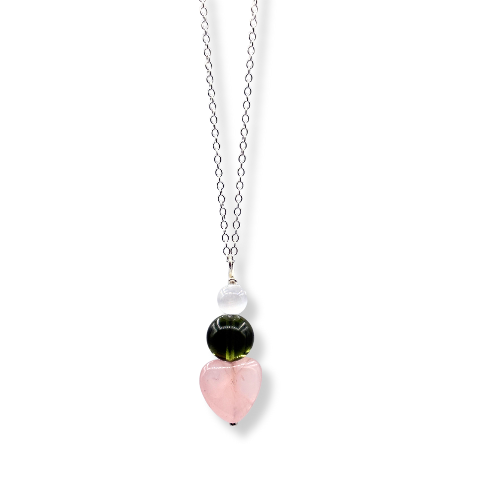 Necklace - Moldavite - Heart of Alignment