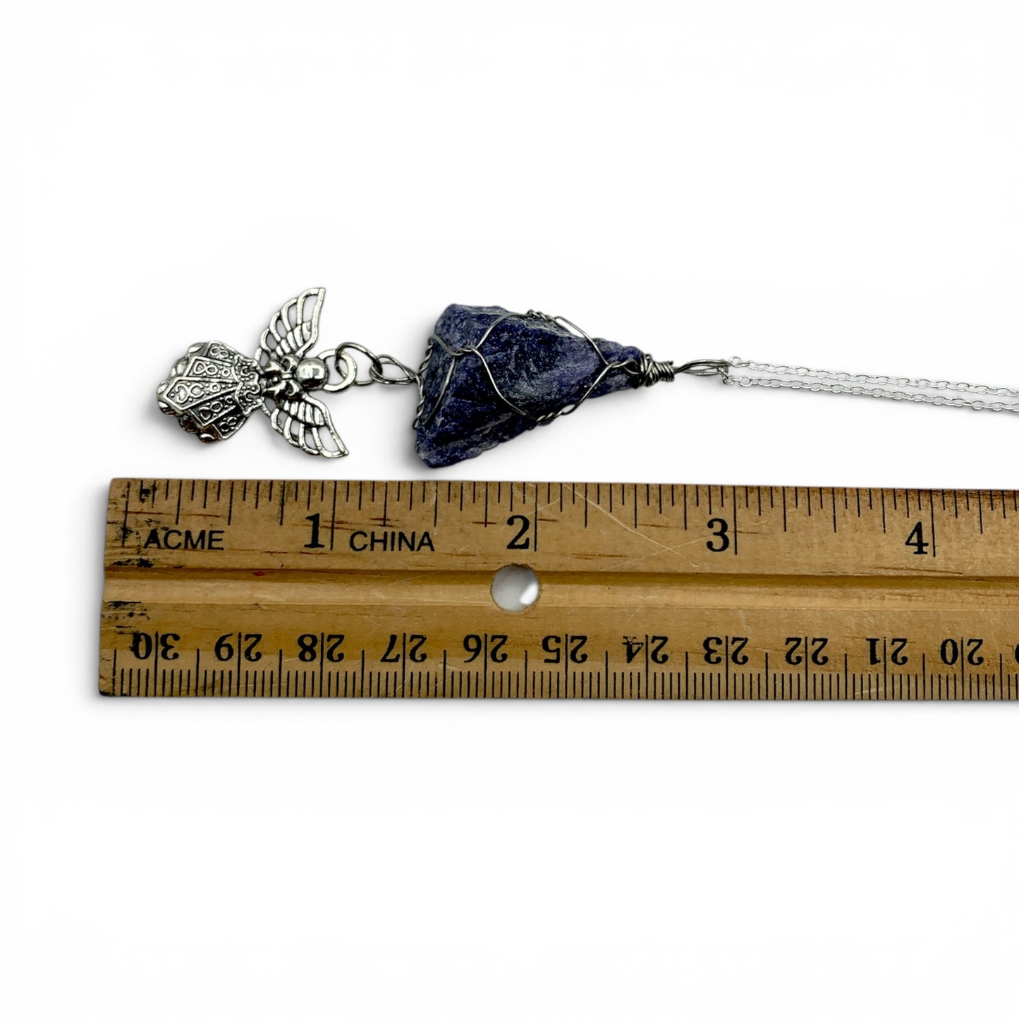 Necklace - Scapolite Guardian Angel Charm $30