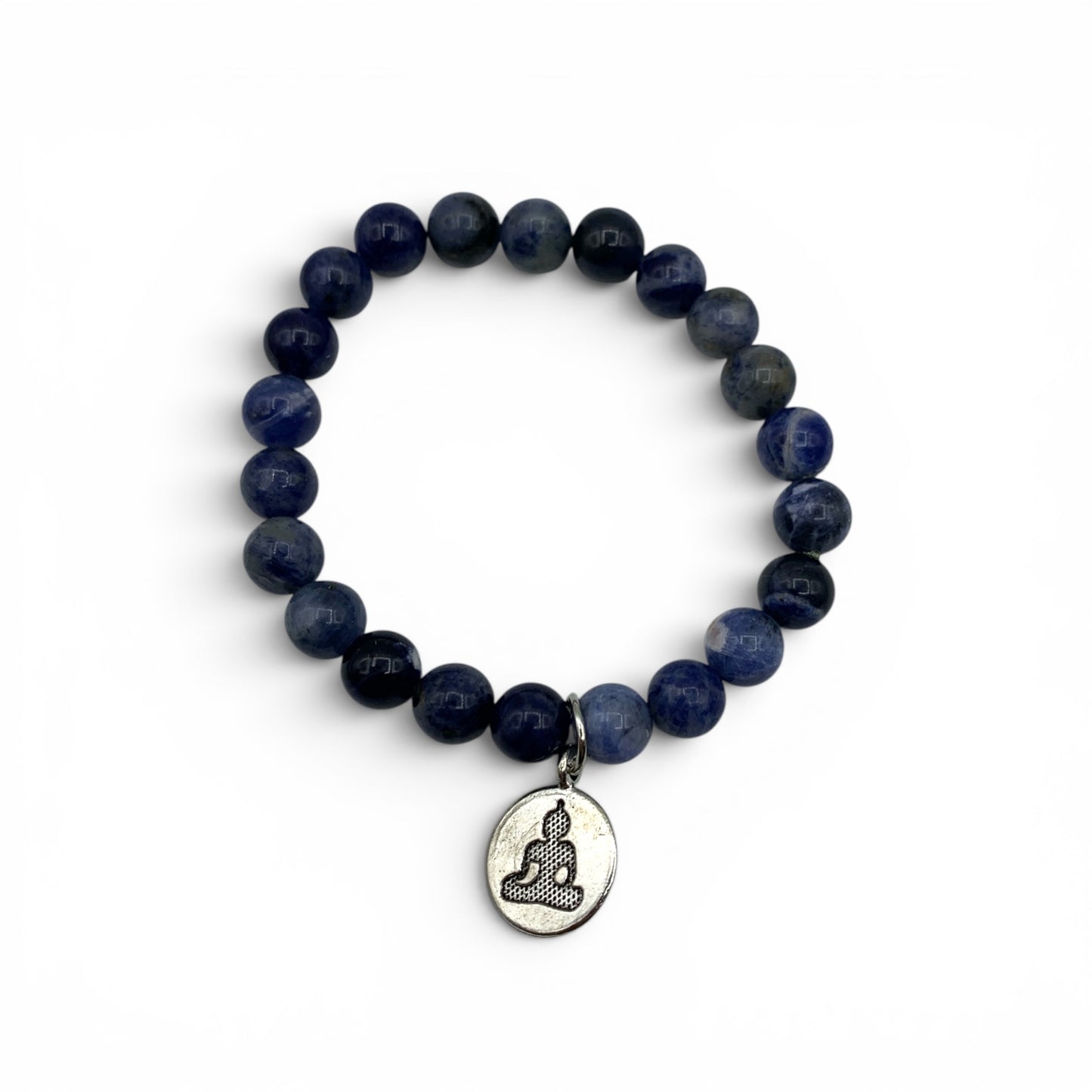 Bracelet - Sodalite with Meditation Charm 8mm
