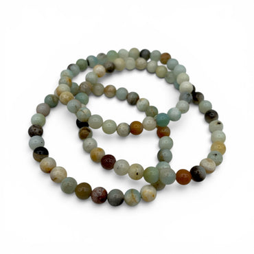 Bracelet - Amazonite Multi-Colour 6mm $25