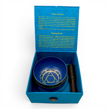 Singing Bowl - Tibetan 3" Blue (Throat Chakra) - Happy Soul Online