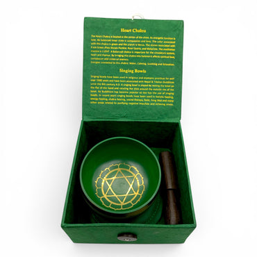 Singing Bowl - Tibetan 3" - Green (Heart Chakra) - Happy Soul Online