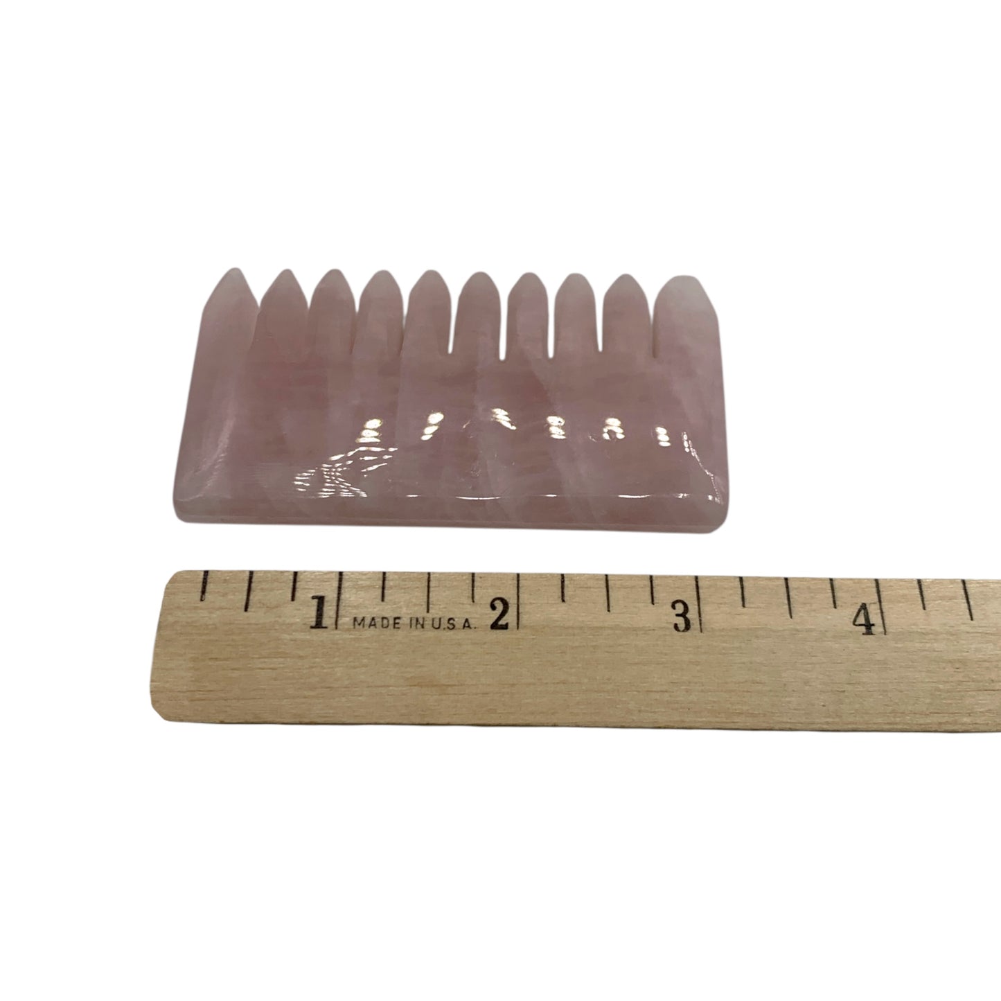 Rose Quartz Comb & Massage Tool
