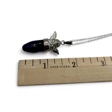 Necklace - Amethyst Cherub Angel $35