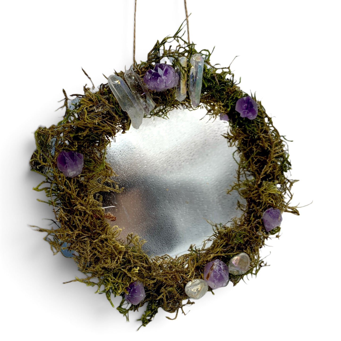 Happy Soul Crystal Moss Mirror $60