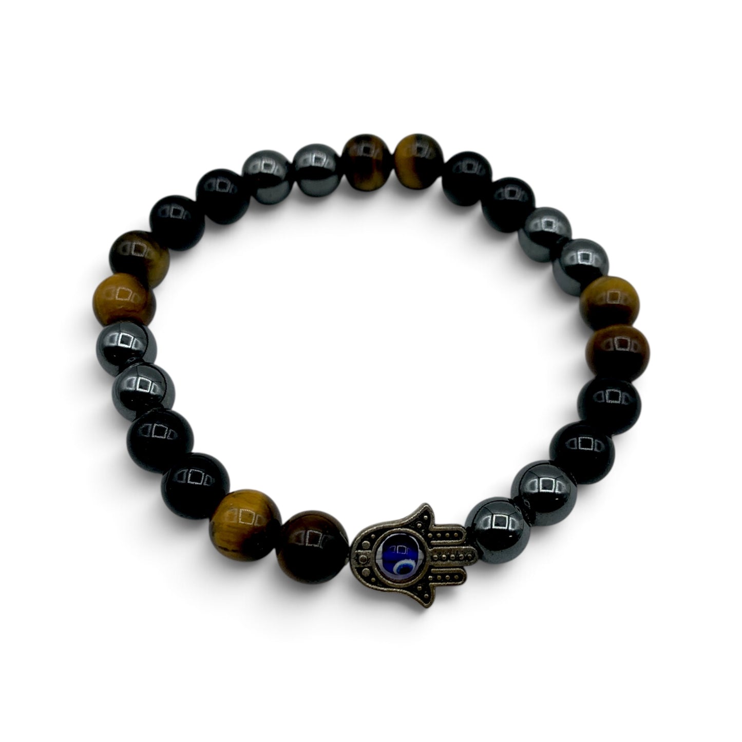 Bracelet - Hematite & Tiger's Eye & Obsidian