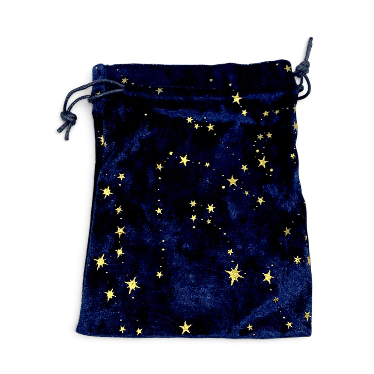 Tarot Bag Velvet - Indigo with stars